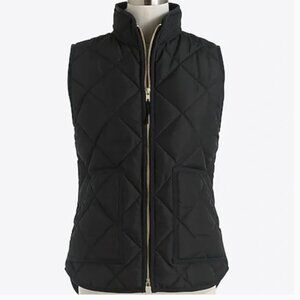 J. Crew Mercantile Puffer Vest in Black